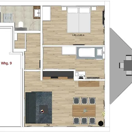 Apartamento Haus Am Dorfbrunnen Moewe